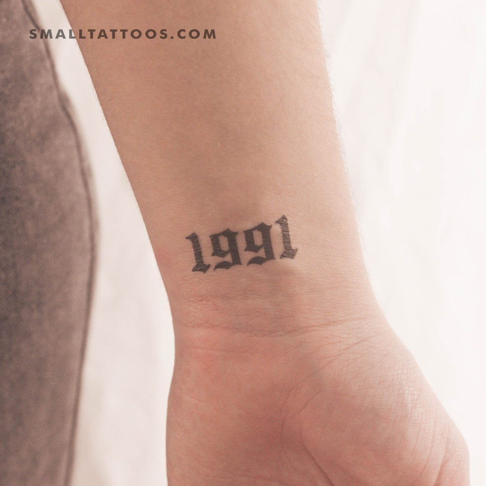 Tatuaje temporal gótico de 1991 (juego de 3)
