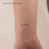 Handwritten Font Déjalos Temporary Tattoo (Set of 3)