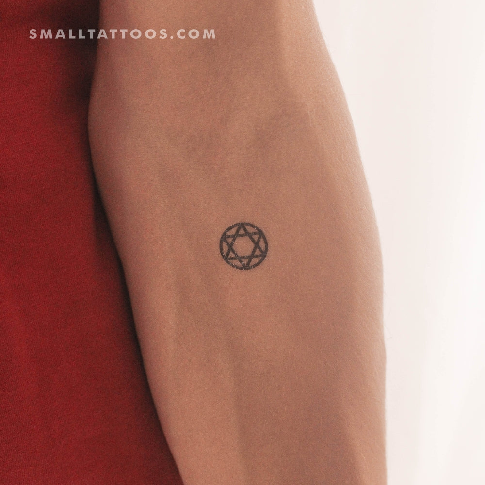 Tatuaje temporal del Sello de Salomón (juego de 3)