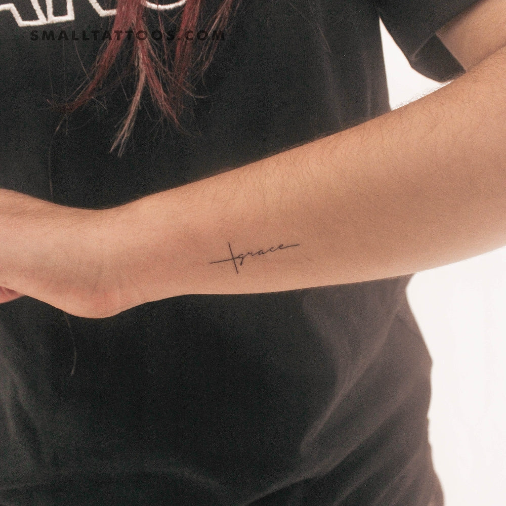 Tatuaje temporal de la cruz de la gracia (juego de 3)