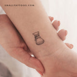 Chemex Coffeemaker Temporary Tattoo (Set of 3)