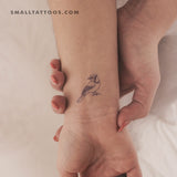 Blue Ink Blue Jay Temporary Tattoo (Set of 3)