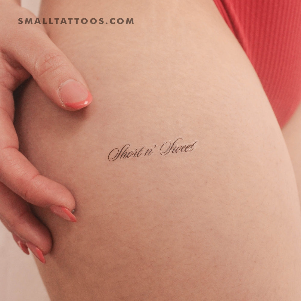 Tatuaje temporal corto y dulce (juego de 3)