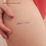 Short N' Sweet Temporary Tattoo (Set of 3)