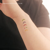 One Direction Mic Color Arrows Temporary Tattoo (Set of 3)