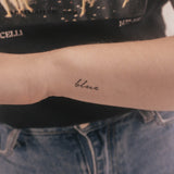 Blue Temporary Tattoo (Set of 3)