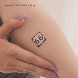 U.S. Route 66 Temporary Tattoo (Set of 3)