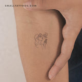 Woman Smoking Temporary Tattoo (Set of 3)