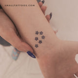 Six Forget-me-not Flowers Temporary Tattoo (Set of 3)