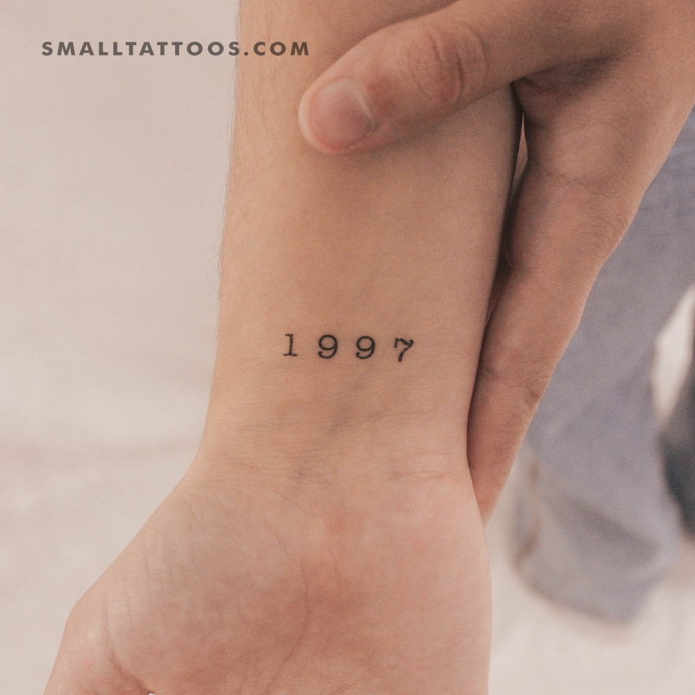 Tatuaje temporal del año de nacimiento 1997 (juego de 3)