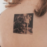 Bust of Neptune Temporary Tattoo (Set of 3)