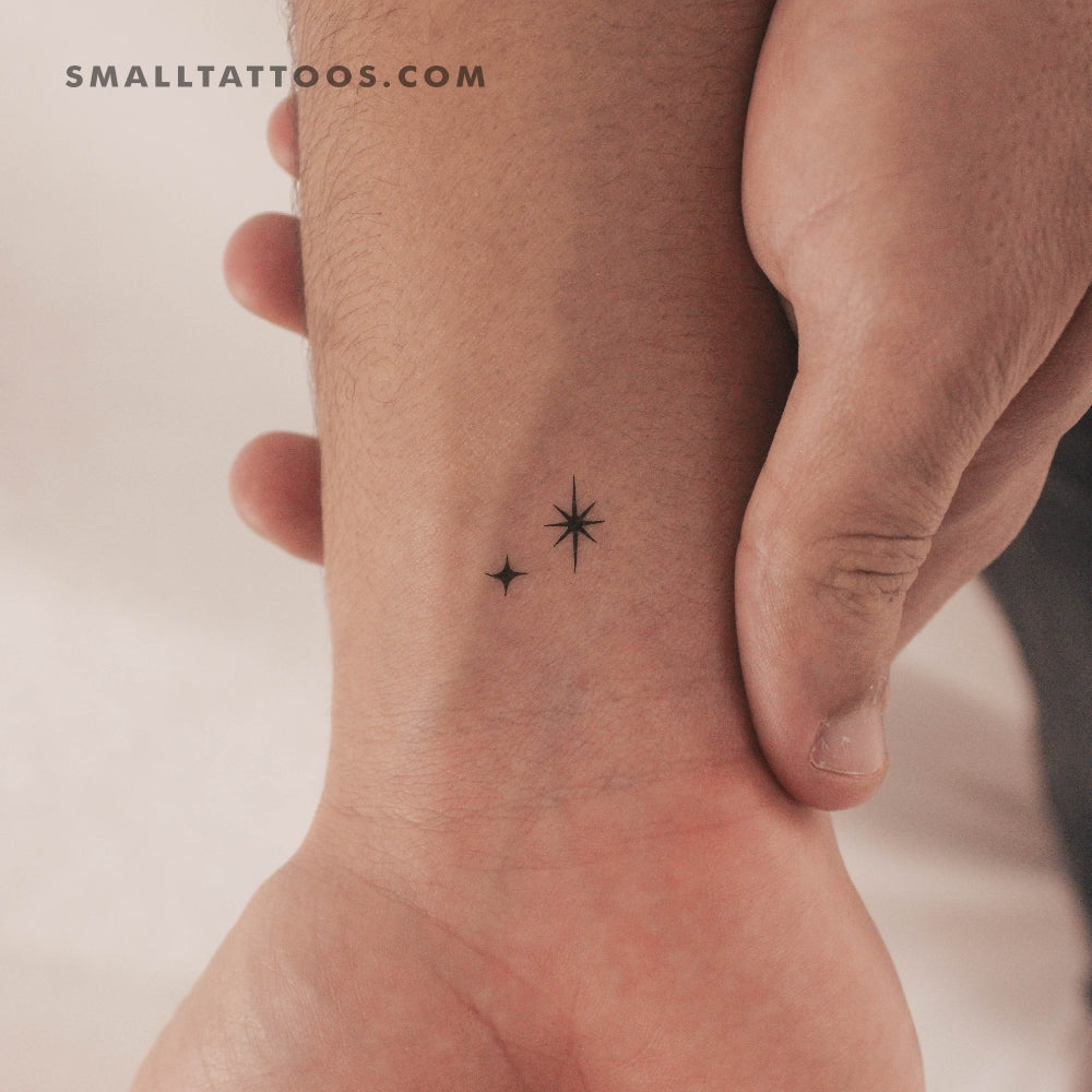 Tatuaje temporal de estrellas de Peter Pan (juego de 3)