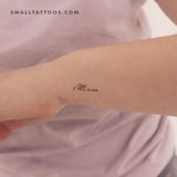 Mom Temporary Tattoo (Set of 3)