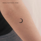 Crescent Moon Temporary Tattoo (Set of 3)