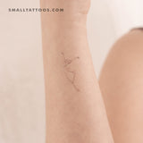 Ballet Dancer Temporary Tattoo (Set of 3)