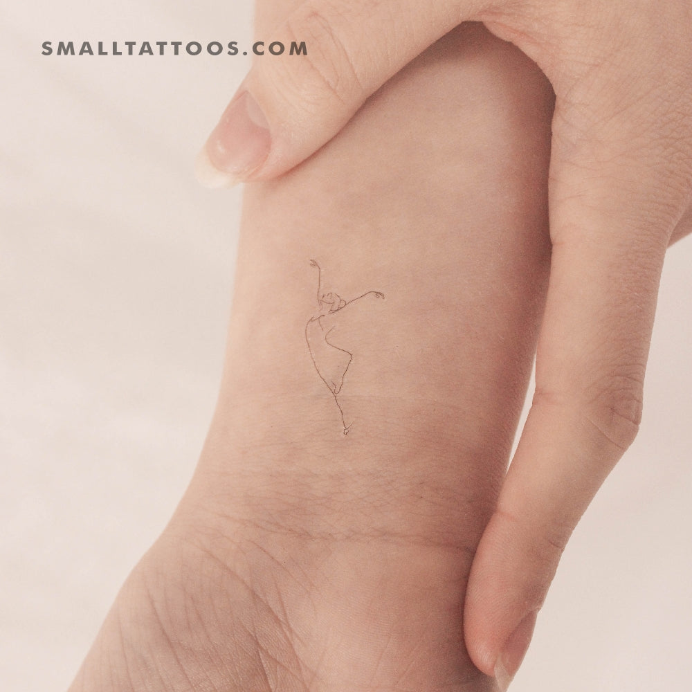 Ballet Dancer Temporary Tattoo (Set of 3)