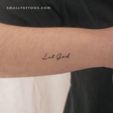 Let God Temporary Tattoo (Set of 3)