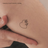 Flower Love Temporary Tattoo (Set of 3)