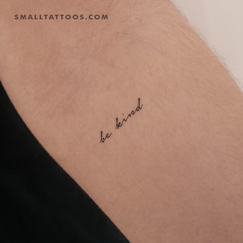 Tatuaje temporal "Sé amable" (juego de 3)