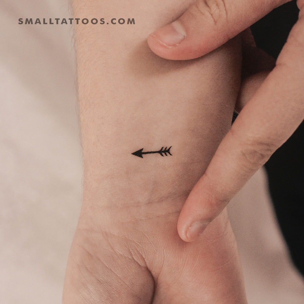 Tiny Arrow Temporary Tattoo (Set of 3)