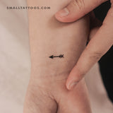 Tiny Arrow Temporary Tattoo (Set of 3)