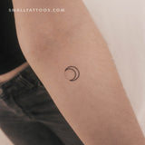 Crescent and Star Dots Temporary Tattoo (Set of 3)