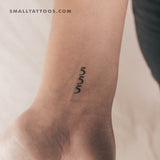 Vertical 555 Temporary Tattoo (Set of 3)