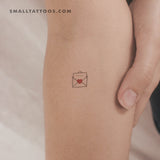 Open Love Letter Temporary Tattoo (Set of 3)