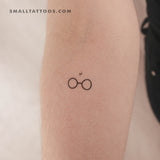Harry's Glasses and Scar Temporary Tattoo (Set of 3)