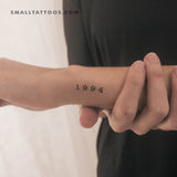 1994 Birth Year Temporary Tattoo (Set of 3)