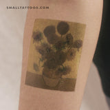 Van Gogh's Sunflower Temporary Tattoo (Set of 3)