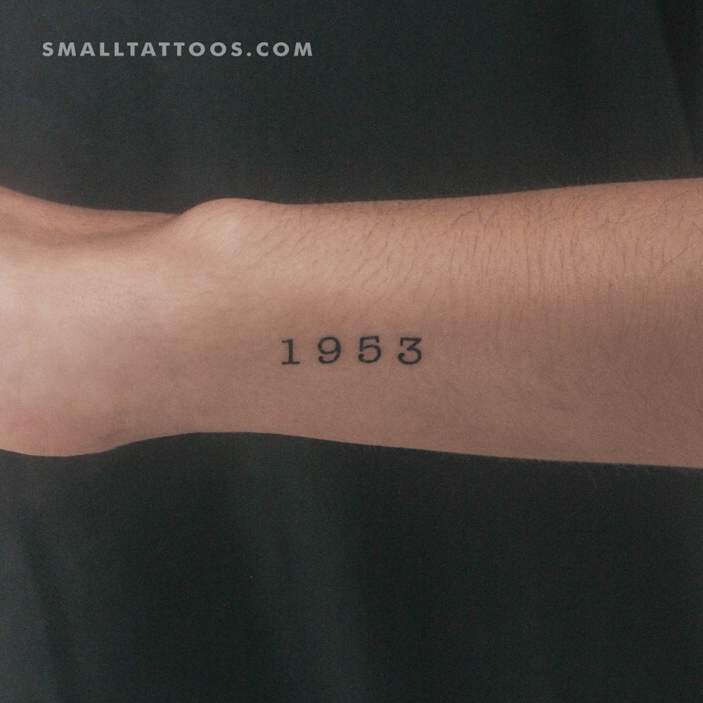 Tatuaje temporal del año de nacimiento 1953 (juego de 3)