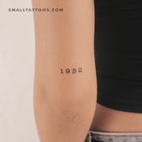 1952 Birth Year Temporary Tattoo (Set of 3)