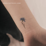 Little Cornflower By Ann Lilya Temporary Tattoo (Set of 3)