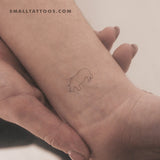 Fine Line Rhino Temporary Tattoo (Set of 3)