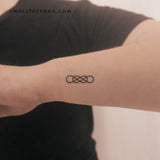 Interlaced Double Infinity Temporary Tattoo (Set of 3)