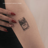 Small The Lovers Tarot Card Temporary Tattoo (Set of 3)