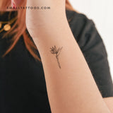 Strelitzia Bird Of Paradise Temporary Tattoo (Set of 3)