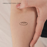 Baguette Temporary Tattoo - Set of 3