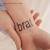 Brat Temporary Tattoo (Set of 3)
