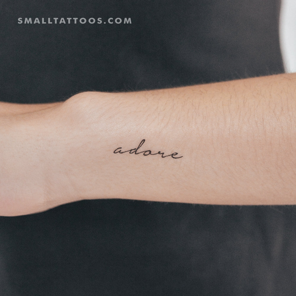 Tatuaje temporal Adore (juego de 3)