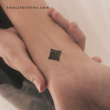 Black Diamond Temporary Tattoo (Set of 3)