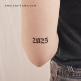 Gothic 2025 Temporary Tattoo (Set of 3)