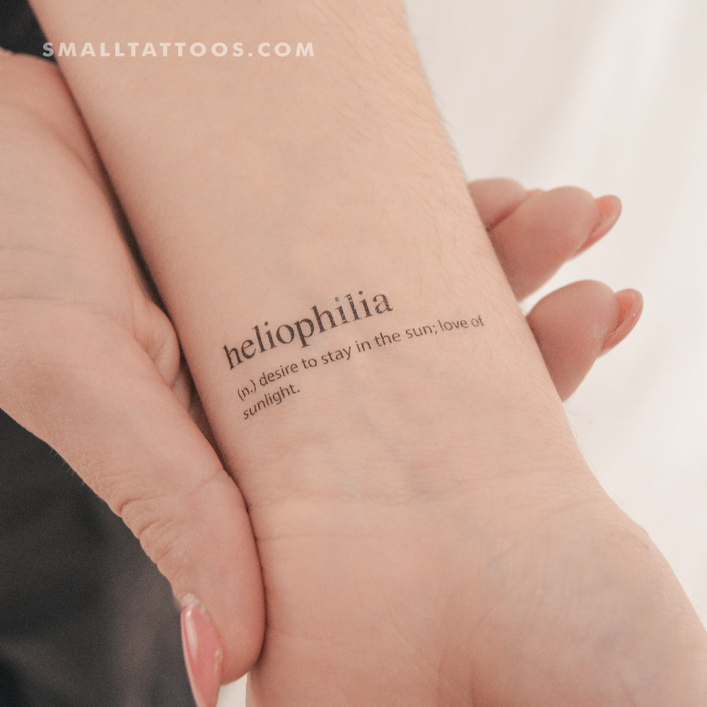 Tatuaje temporal de heliofilia (juego de 3)