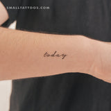 Today Temporary Tattoo (Set of 3)