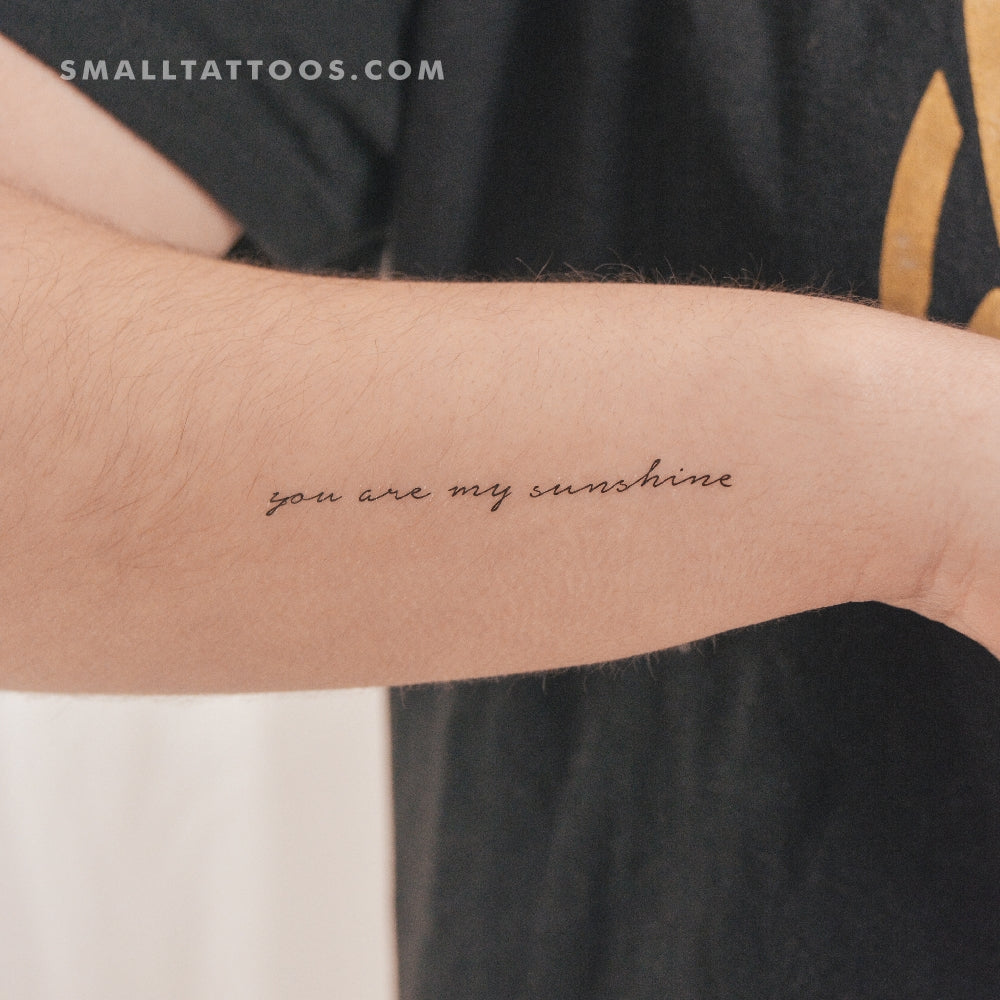 Small Sunshine Tattoos: Your Heartbeat on the Skin