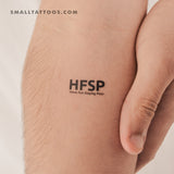 HFSP Temporary Tattoo (Set of 3)