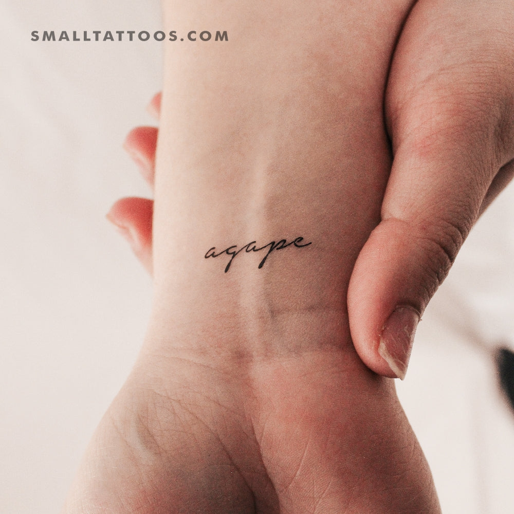 Tatuaje temporal de ágape (juego de 3)