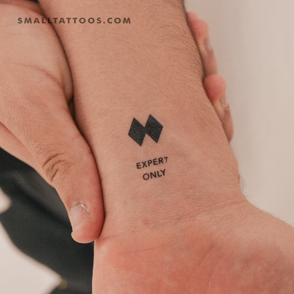 Expert Only Temporary Tattoo (Set of 3)