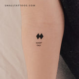 Expert Only Temporary Tattoo (Set of 3)